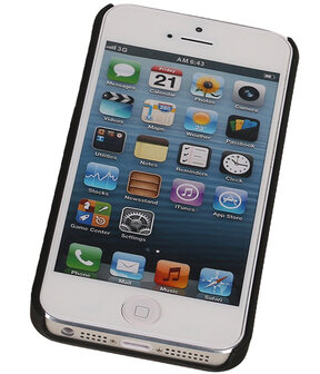 Apple iPhone 5/5S - Roma Hardcase Hoesje Zwart