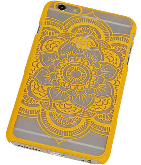 Apple iPhone 6 Plus - Roma Hardcase Hoesje Geel