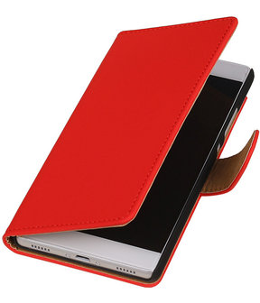 Huawei P8 Rood Booktype Hoesje