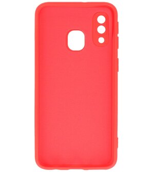 Fashion Color TPU Hoesje Samsung Galaxy A40 Rood