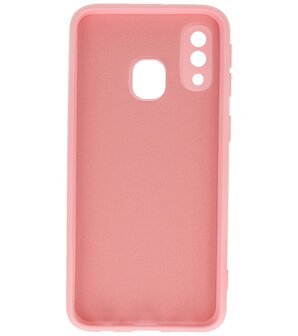 Fashion Color TPU Hoesje Samsung Galaxy A40 Roze
