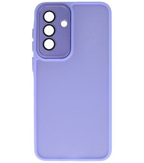 Mat-Transparent met Camera Beschermer Case voor Samsung Galaxy A16 Paars