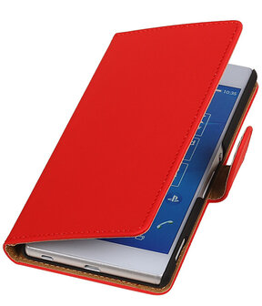 Sony Xperia Z4/Z3 Plus Booktype Wallet Hoesje Rood