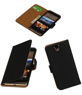 HTC One E9 Plus Hoesje Booktype Zwart