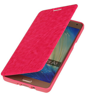 Bestcases Roze TPU Booktype Motief Hoesje voor Samsung Galaxy A7 2015