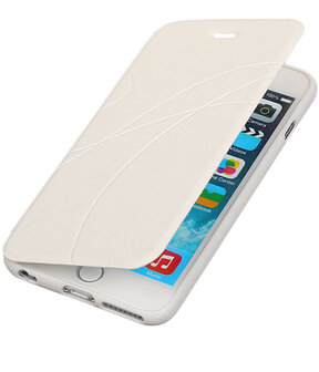 Bestcases Wit TPU Booktype Motief Hoesje voor Apple iPhone 6 Plus