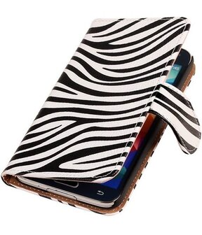 Samsung Galaxy Alpha Zebra Booktype Wallet Hoesje