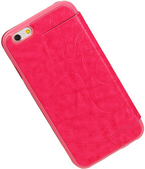 Bestcases Roze TPU Booktype Motief Hoesje voor Apple iPhone 6