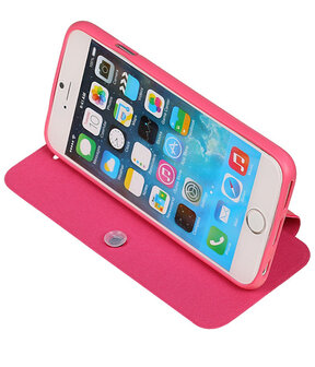 Bestcases Roze TPU Booktype Motief Hoesje voor Apple iPhone 6