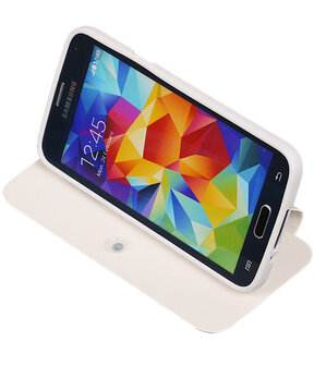 Bestcases Wit TPU Booktype Motief Hoesje voor Samsung Galaxy S5