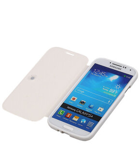 Bestcases Wit TPU Booktype Motief Hoesje voor Samsung Galaxy S4