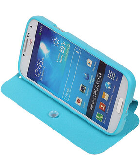 Bestcases Turquoise TPU Booktype Motief Hoesje voor Samsung Galaxy S4