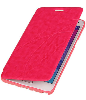 Bestcases Roze TPU Booktype Motief Hoesje voor Samsung Galaxy Note 4