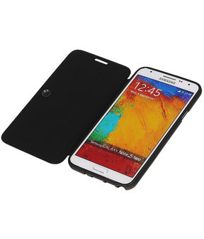 Bestcases Zwart TPU Booktype Motief Hoesje voor Samsung Galaxy Note 3 Neo