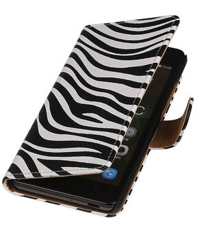 Sony Xperia M4 Aqua Zebra Booktype Wallet Hoesje 
