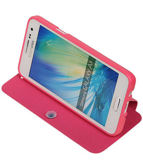 Bestcases Roze TPU Booktype Motief Hoesje voor Samsung Galaxy A3 2015