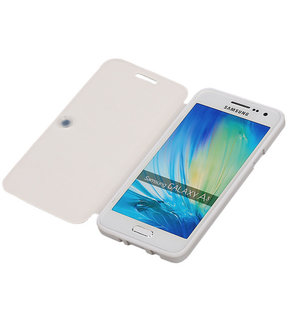 Bestcases Wit TPU Booktype Motief Hoesje voor Samsung Galaxy A3 2015