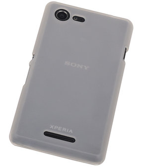 Sony Xperia E3 TPU Hoesje Transparant Wit