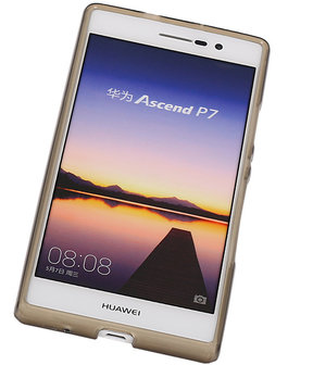 Huawei Ascend P7 TPU Hoesje Transparant Grijs
