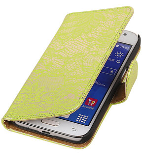 Samsung Galaxy Core Prime Lace Bookstyle Wallet Hoesje Groen