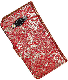 Samsung Galaxy Grand Max Lace Booktype Wallet Hoesje Rood