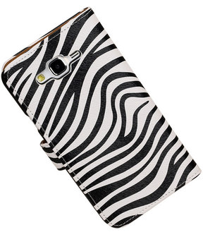 Samsung Galaxy J5 Zebra Booktype Wallet Hoesje