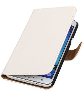 Samsung Galaxy J7 Effen Booktype Wallet Hoesje Wit
