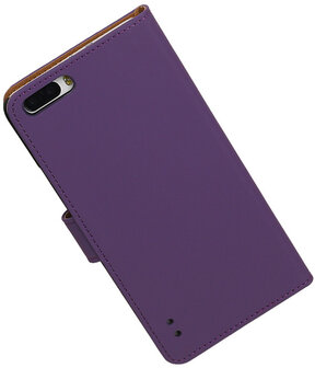 Paars Honor 6 Plus Book/Wallet Case/Cover Hoesje