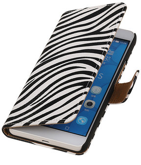 Huawei Honor 6 Plus Zebra Booktype Wallet Hoesje