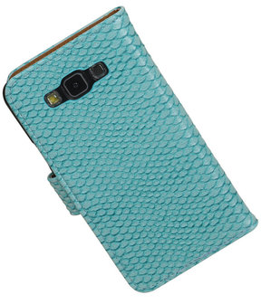 Samsung Galaxy Grand Max Snake Booktype Wallet Hoesje Turquoise