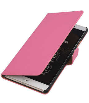 Huawei P8 Max Effen Booktype Wallet Hoesje Roze