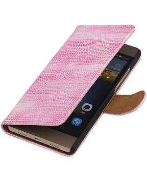 Huawei P8 Lite Booktype Wallet Hoesje Mini Slang Roze