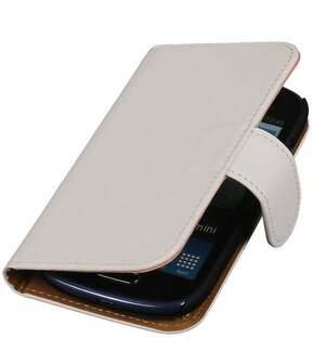 Samsung Galaxy S3 mini Effen Booktype Wallet Hoesje Wit
