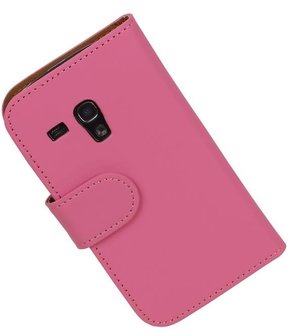 Samsung Galaxy S3 mini Effen Booktype Wallet Hoesje Roze