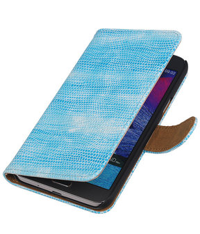 Samsung Galaxy Grand Max Booktype Wallet Hoesje Mini Slang Blauw