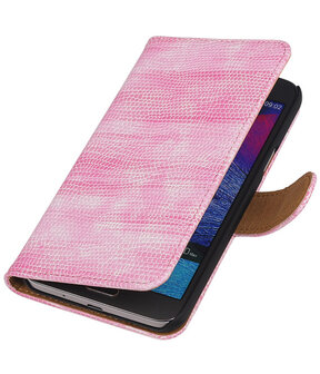 Samsung Galaxy Grand Max Booktype Wallet Hoesje Mini Slang Roze