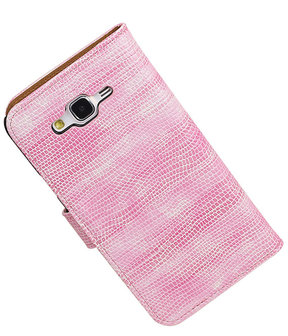 Samsung Galaxy J7 Booktype Wallet Hoesje Mini Slang Roze