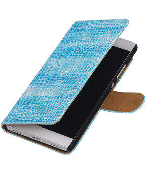 Huawei P8 Booktype Wallet Hoesje Mini Slang Blauw