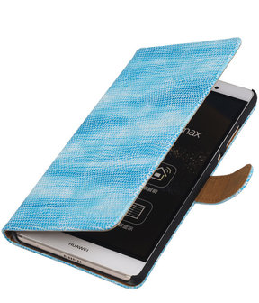 Sony Xperia M4 Aqua Booktype Wallet Hoesje Mini Slang Blauw