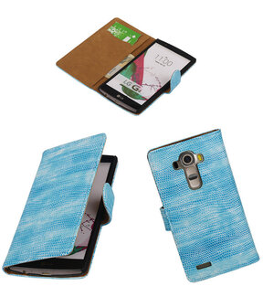 LG G4 Booktype Wallet Hoesje Mini Slang Blauw