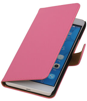 LG G4c Effen Bookstyle Wallet Hoesje Roze