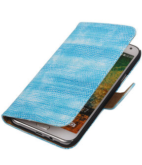 Samsung Galaxy E7 Booktype Wallet Hoesje Mini Slang Blauw