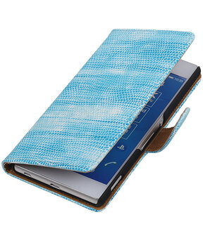Sony Xperia Z4/Z3+ Booktype Wallet Hoesje Mini Slang Blauw