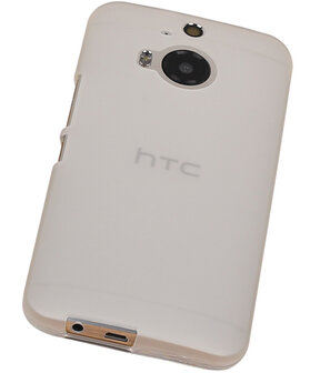 HTC One M9 TPU Hoesje Transparant Wit