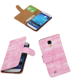 Hoesje voor Samsung Galaxy S4 Bookstyle - Mini Slang Roze