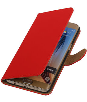 Effen Egaal Rood - Hoesje voor Samsung Galaxy S6 edge Plus