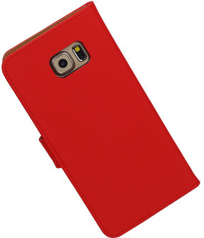 Effen Egaal Rood - Hoesje voor Samsung Galaxy S6 edge Plus