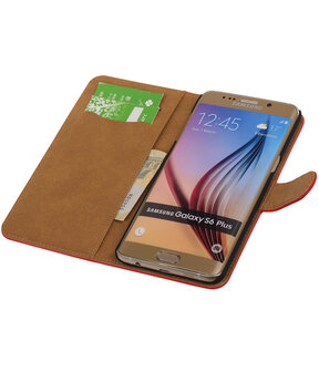 Effen Egaal Rood - Hoesje voor Samsung Galaxy S6 edge Plus