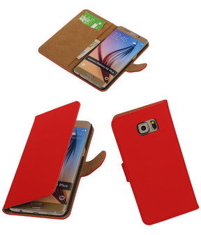 Effen Egaal Rood - Hoesje voor Samsung Galaxy S6 edge Plus