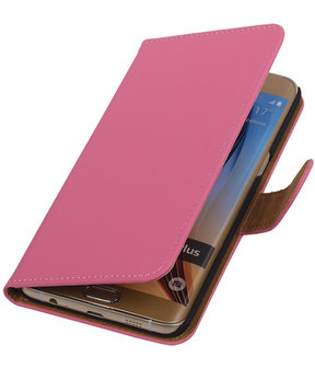 Effen Egaal Roze - Hoesje voor Samsung Galaxy S6 edge Plus